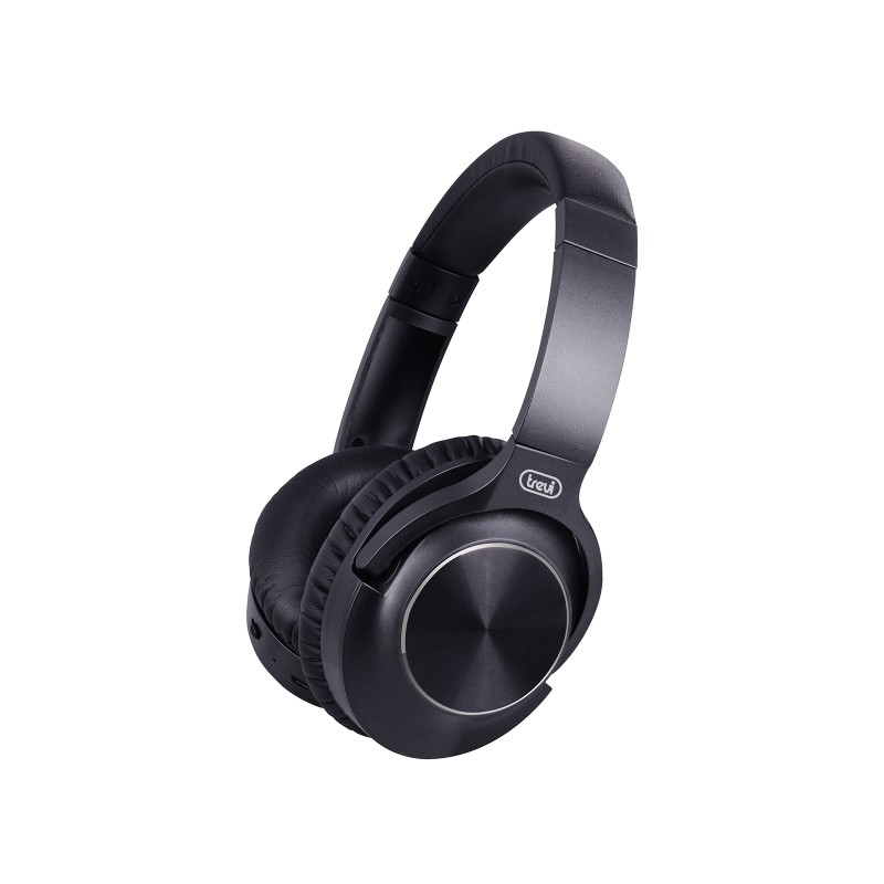 casti audio bluetooth x-dj 13e80 anc, active noice cancelling, negru, trevi