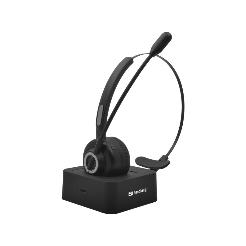 casti bluetooth sandberg 126-06 office headset pro, negru