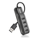 hub usb 2.0 ngs port 2.0, 4 porturi, negru