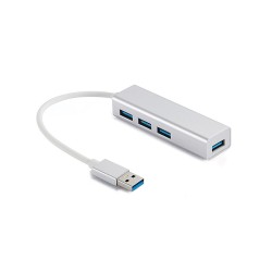 hub usb 3.0 sandberg 333-88 saver, 4 porturi, argintiu