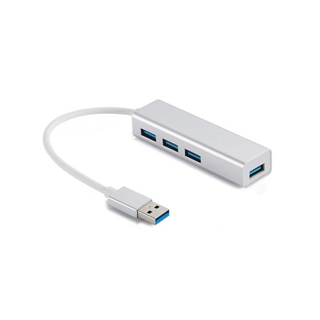 hub usb 3.0 sandberg 333-88 saver, 4 porturi, argintiu