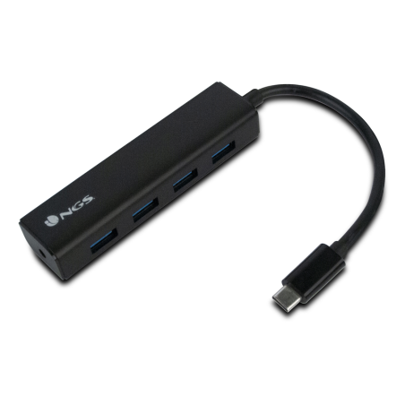 hub usb-c ngs wonder hub 4, 4 porturi usb 3.0, negru