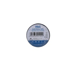 banda izolatoare 1.9 cm x 10 m - negru, set 10 bucati, well