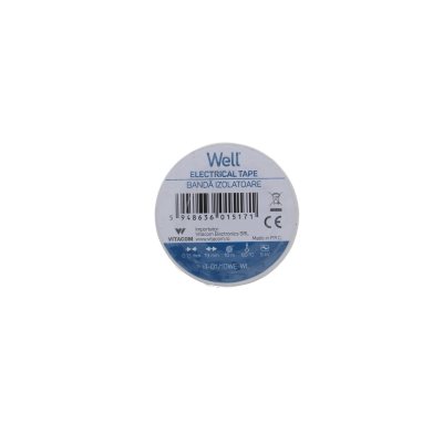 banda izolatoare 1.9 cm x 10 m - alb, set 10 bucati, well