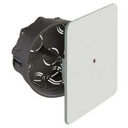 doza derivatie solera 6514, zidarie, capac patrat cu surub, incastrata, 10 intrari o25, o100x46, set 4 bucati