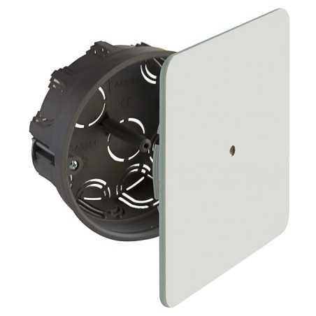 doza derivatie solera 6514, zidarie, capac patrat cu surub, incastrata, 10 intrari o25, o100x46, set 4 bucati