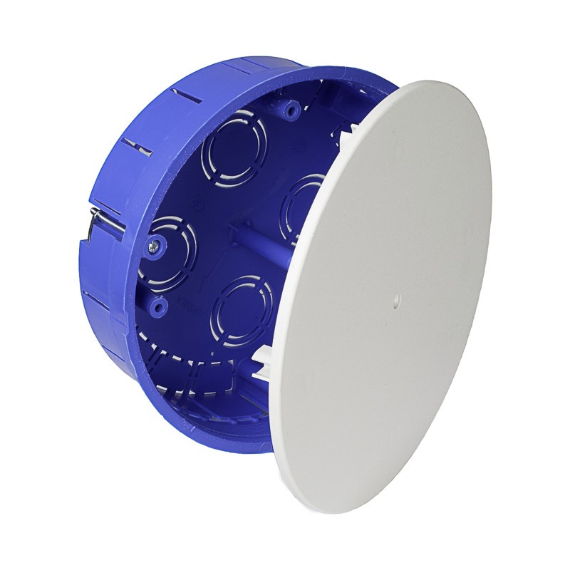 doza derivatie solera 5515gw, gips carton, capac rotund cu cleme, incastrata, 14 intrari o25, 4 intrari o32, o150x46, set 4 b