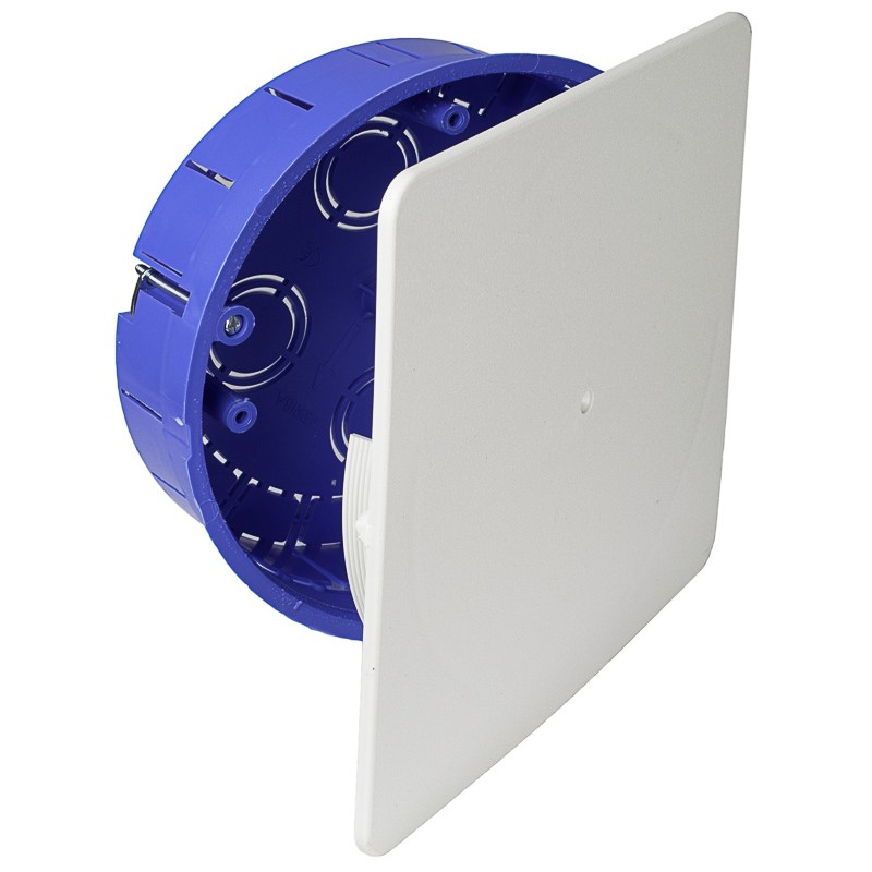 doza derivatie solera 5516gw, gips carton, capac patrat cu cleme, incastrata, 14 intrari o25, 4 intrari o32, o150x46, set 4 b