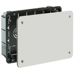 doza derivatie solera 5363, zidarie, capac patrat cu surub, incastrata, 16 intrari o25, 164x106x47mm, set 5 bucati