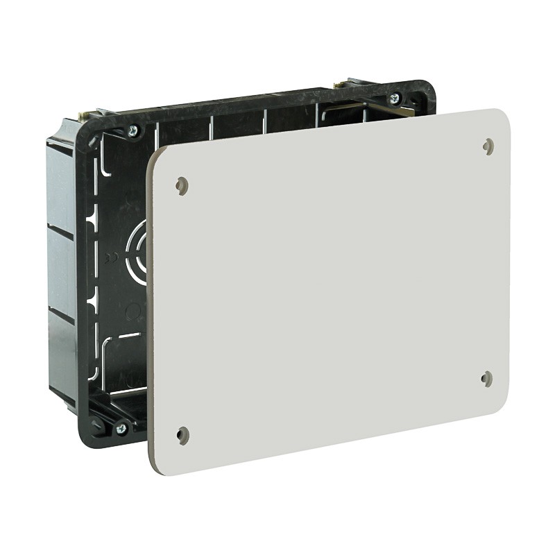 doza derivatie solera 5363, zidarie, capac patrat cu surub, incastrata, 16 intrari o25, 164x106x47mm, set 5 bucati