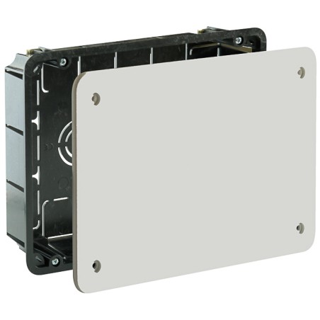 doza derivatie solera 5363, zidarie, capac patrat cu surub, incastrata, 16 intrari o25, 164x106x47mm, set 5 bucati