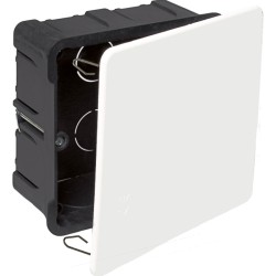 doza derivatie solera 5563, zidarie, capac patrat cu cleme, incastrata, 16 intrari o25 164x106x47mm