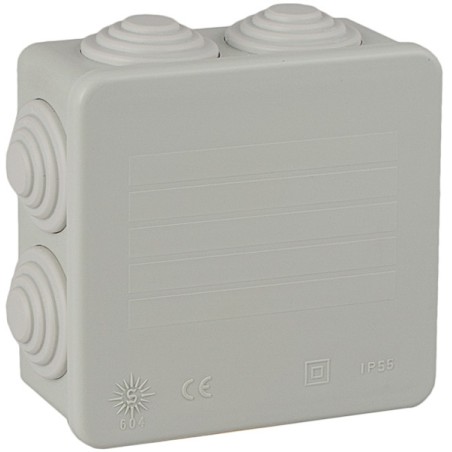 doza derivatie solera 604, aparenta, 7 intrari, o20, 90x90x40 mm, set 6 bucati