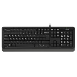 tastatura cu fir a4tech fk10, 104 taste, usb, gri