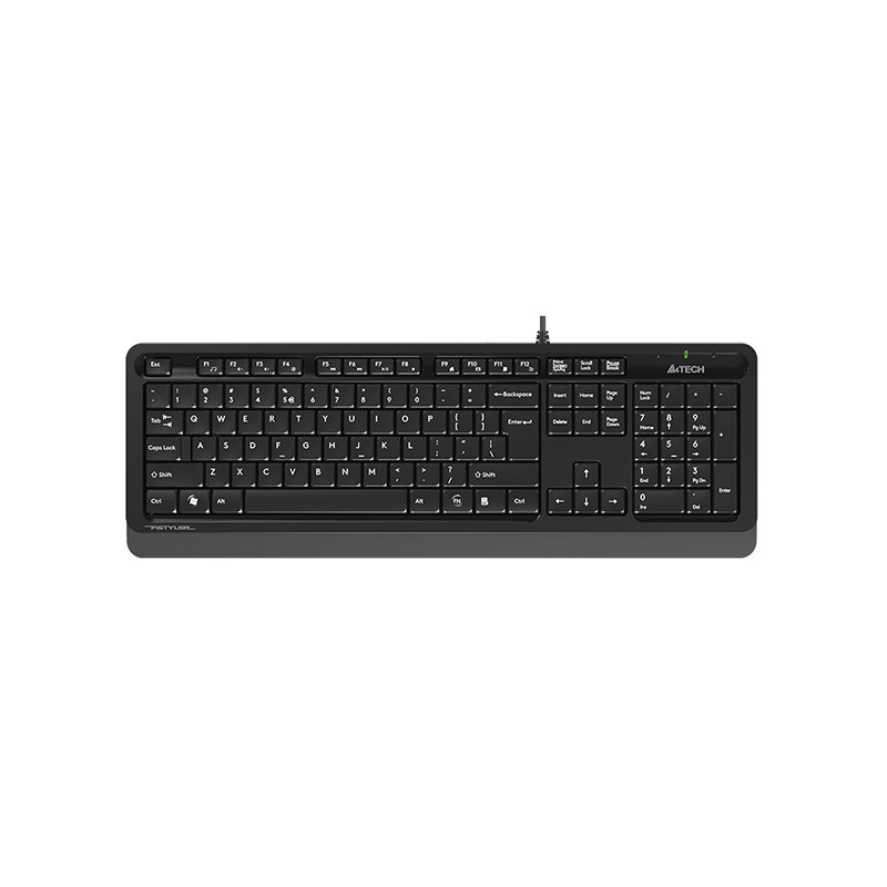 tastatura cu fir a4tech fk10, 104 taste, usb, gri