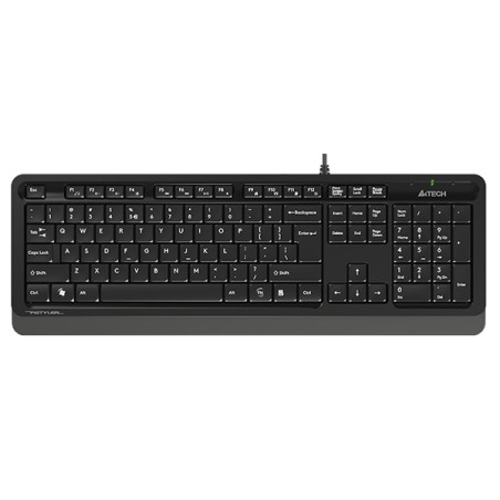 tastatura cu fir a4tech fk10, 104 taste, usb, gri