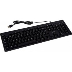 tastatura cu fir genius kb-116, 104 taste, negru