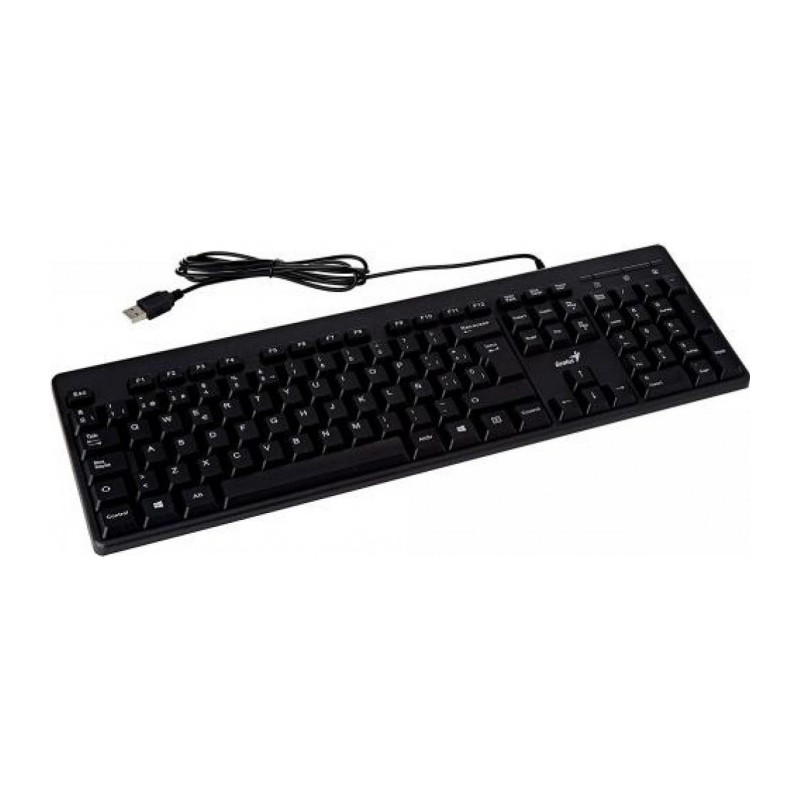 tastatura cu fir genius kb-116, 104 taste, negru