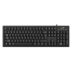 tastatura cu fir genius smart kb-100 ro, 104 taste, usb, negru