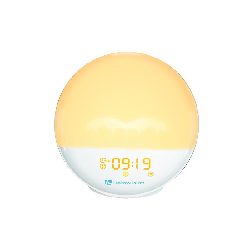 lampa led inteligenta heimvision a80s cu ceas, alarma, radio, wireless, 7 culori lampa led inteligenta heimvision a80s cu ceas, alarma, radio, wireless, 7 culori