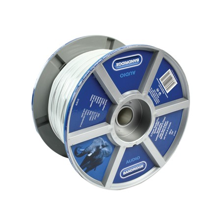cablu difuzor alb cupru 2x0.75mmp 200m/rola bandridge