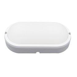 aplica exterior cu led oval 12w 18cm 4000k, well