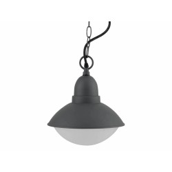 felinar exterior suspendat well corso e27 60w ip44 gri inchis