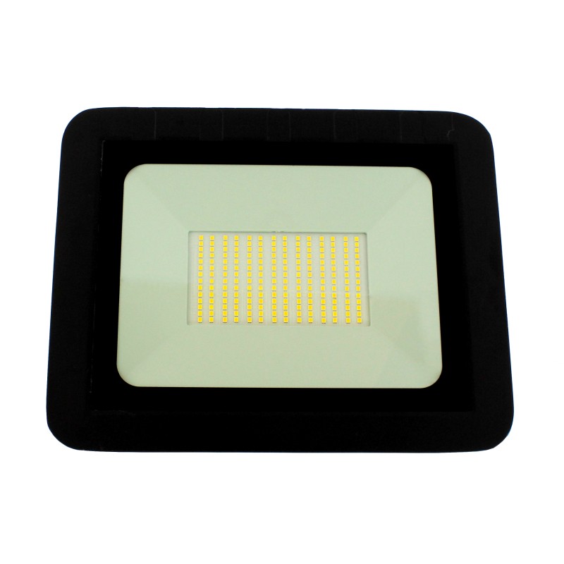proiector led 100w 9000lm ip65 4000k negru, well