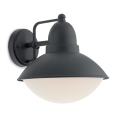 aplica perete exterior well corso e27 60w ip44 gri inchis