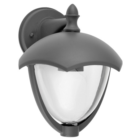 aplica perete exterior well venezia e27 60w ip44 gri inchis