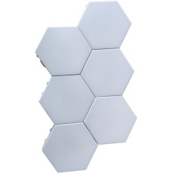 corp led hexagonal well crystal, magnetic, 4000k, set 6 bucati, cu adaptor