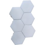 corp led hexagonal well crystal, magnetic, 4000k, set 6 bucati, cu adaptor