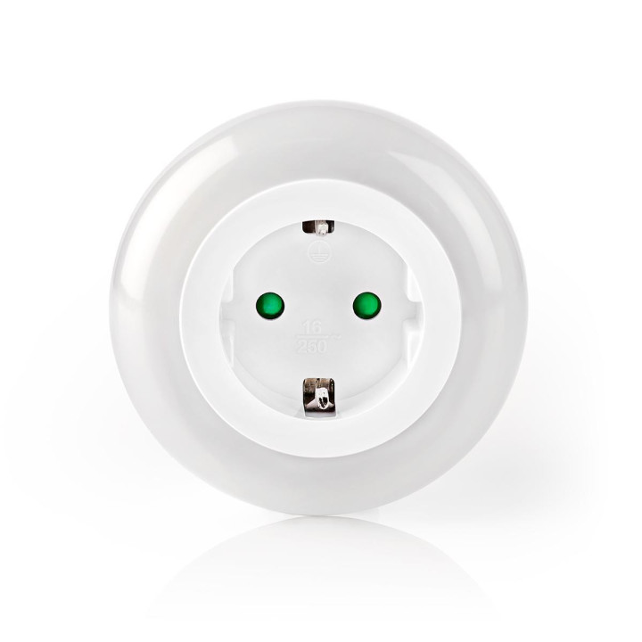 lampa de veghe cu senzor lumina si priza nedis, iluminare 3 culori, 10 lm
