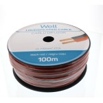 cablu difuzor rosu/negru 2x1.50mmp, 100m, well