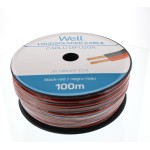 cablu difuzor rosu/negru 2x1.50mmp, 100m, well cablu difuzor rosu/negru 2x1.50mmp, 100m, well