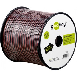cablu difuzor, rola 100m, rosu/negru, 2 x 0,50 mm²
