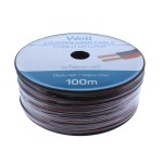 cablu difuzor rosu/negru cupru 2x1.00mmp, 100m, well