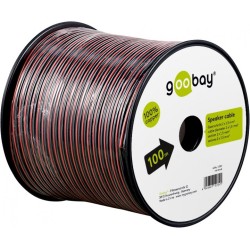 cablu difuzor, rola 100m, rosu/negru, 2 x 1,50 mm²