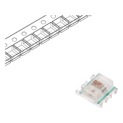 LED-uri, LED SMD 2020 RGB 2x2x0,84mm 3,7÷5,3V Lentilă: transparent -1, dioda.ro