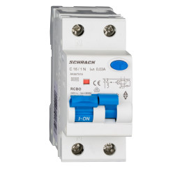 siguranta electrica automata diferentiala schrack amparo ak667616--, 6ka, c16a, 1p+n, 30ma, tip a
