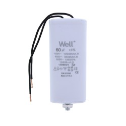 condensator pornire motor 400v 60uf cu fir, well