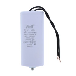 condensator pornire motor 400v 75uf cu fir, well