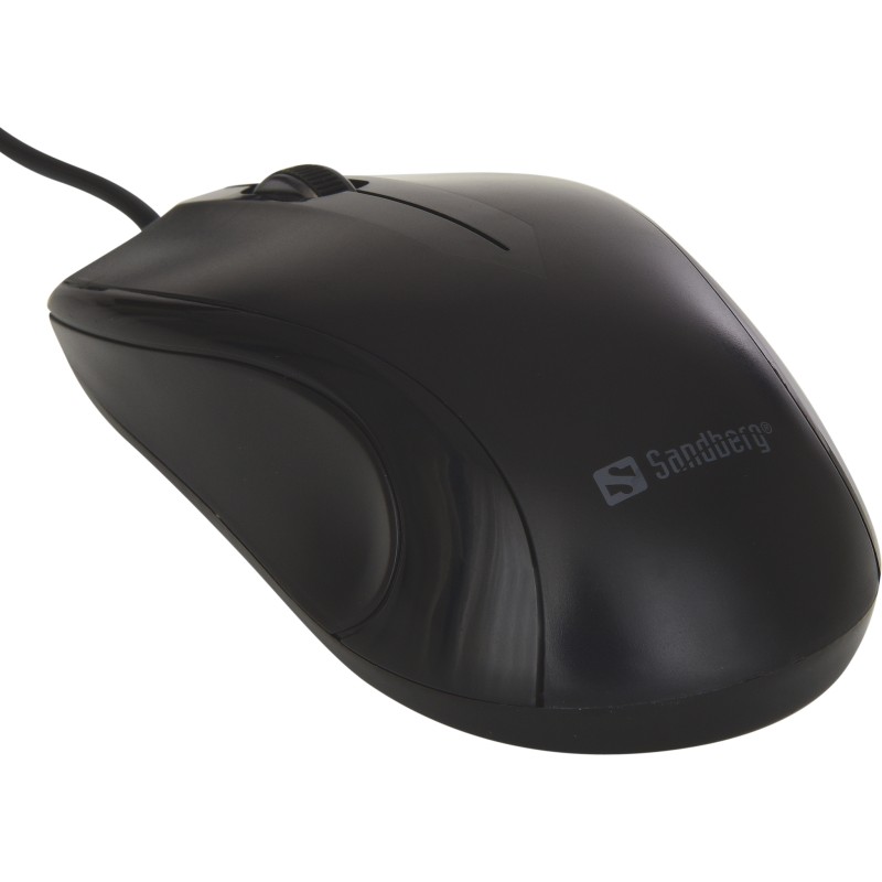 mouse optic sandberg 631-01, 1200dpi, usb, negru