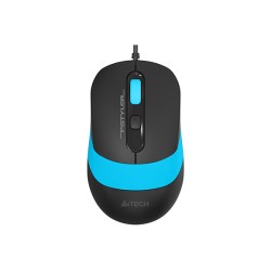 mouse optic cu fir a4tech fm10, 1600 dpi, usb, albastru