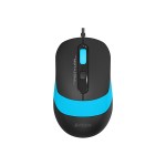 mouse optic cu fir a4tech fm10, 1600 dpi, usb, albastru