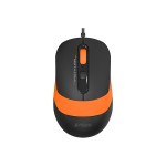 mouse optic cu fir a4tech fm10, 1600 dpi, usb, portocaliu