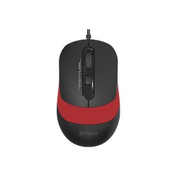 mouse optic cu fir a4tech fm10, 1600 dpi, usb, rosu
