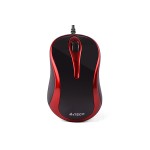 mouse optic cu fir a4tech n350-2, 1000 dpi, usb, negru / rosu