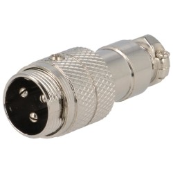 Conectori, Mufă pentru microfoane tată PIN: 3 pe cablu drept -1, dioda.ro