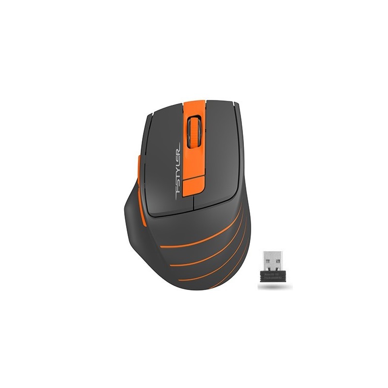 mouse wireless a4tech fg30 gaming, 2000 dpi, usb, portocaliu